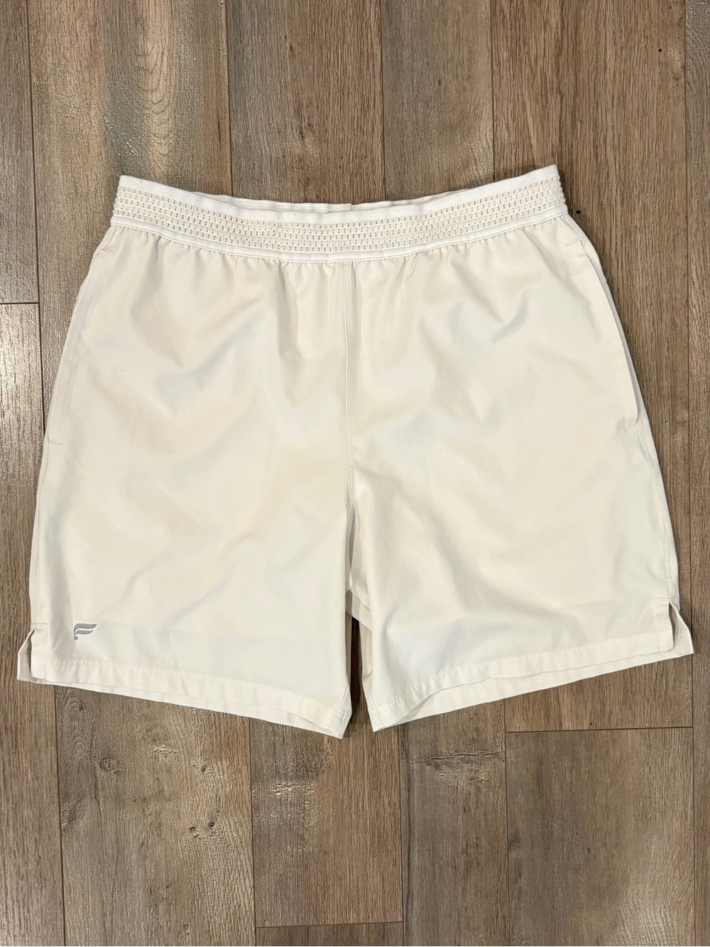 Fabletics Women's Cream Athletic Shorts